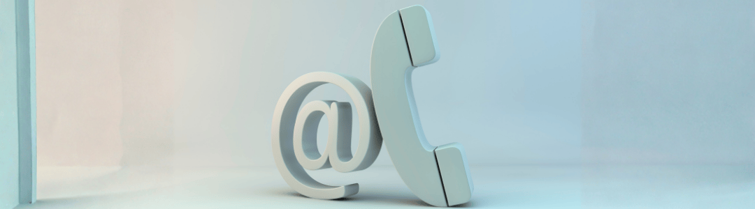 Symbol für digitalen Kontakt und Online-Kommunikation