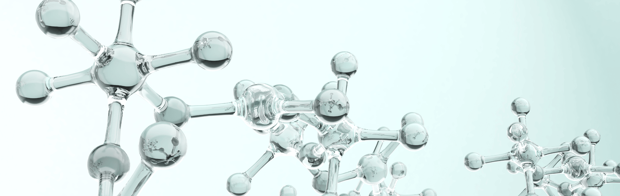 Abstrakte Darstellung einer molekularen Struktur